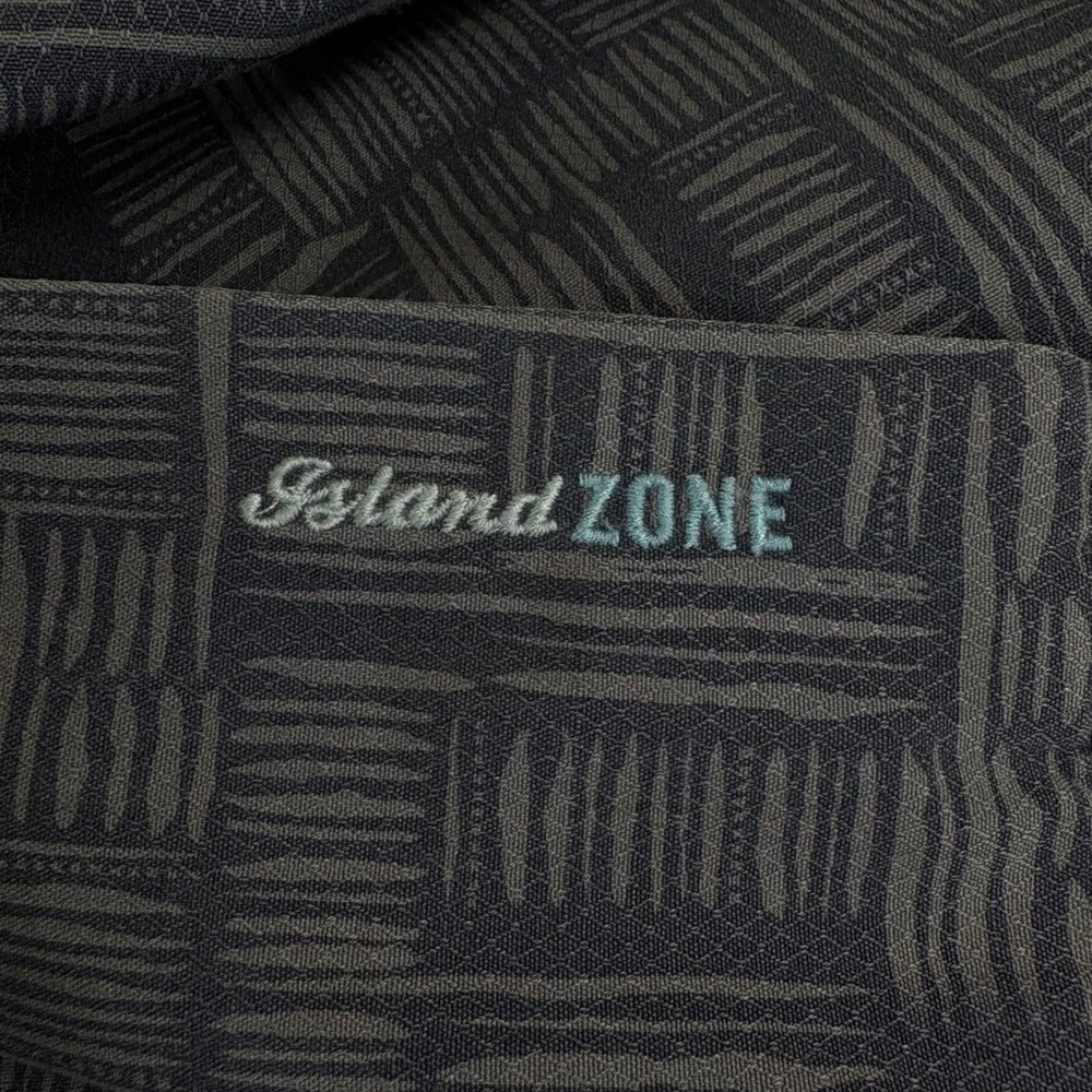 Tommy Bahama Island Zone Mens XL Silk Blend Short Sleeve Button Up Shirt Blue - Picture 8 of 8